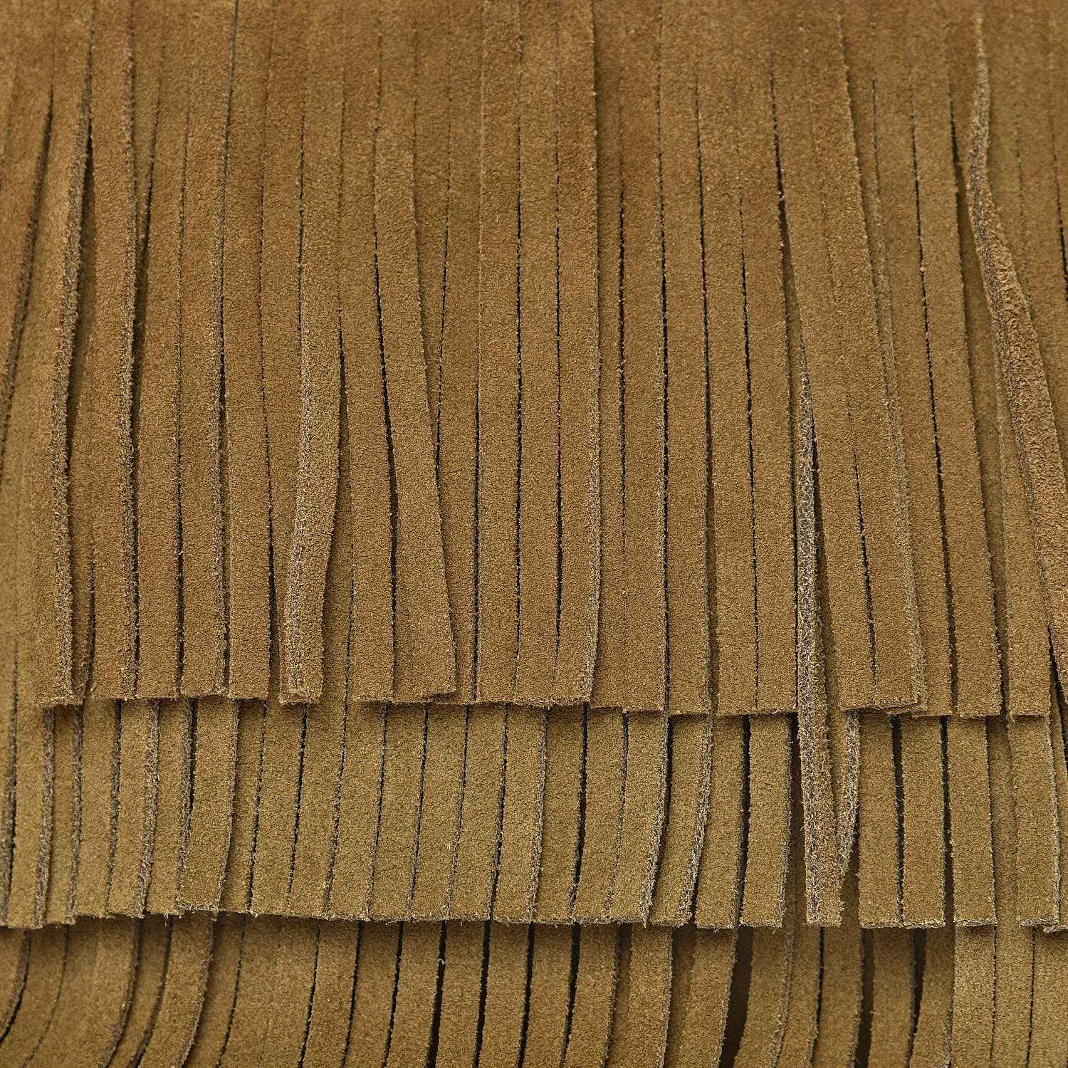Saint Laurent Suede Fringe Medium Clutch Light Ocre 9 of 11