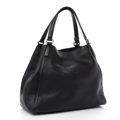 Gucci Pebbled Calfskin Medium Soho Shoulder Bag Black 4 of 10