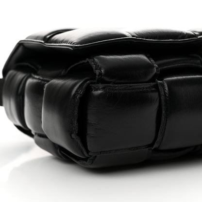 Bottega Veneta Paper Calfskin Maxi Intreccio Padded Cassette Crossbody Black 9 of 12