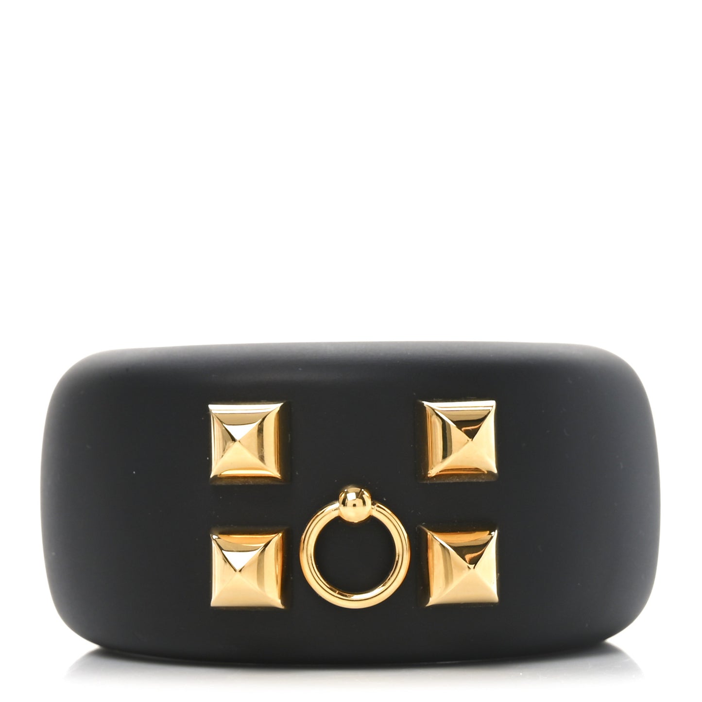 Pearwood Medor Wide Cuff Bracelet M Black