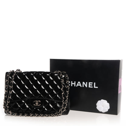 Chanel Distressed Patent Jumbo Single Flap Black 5 of 9