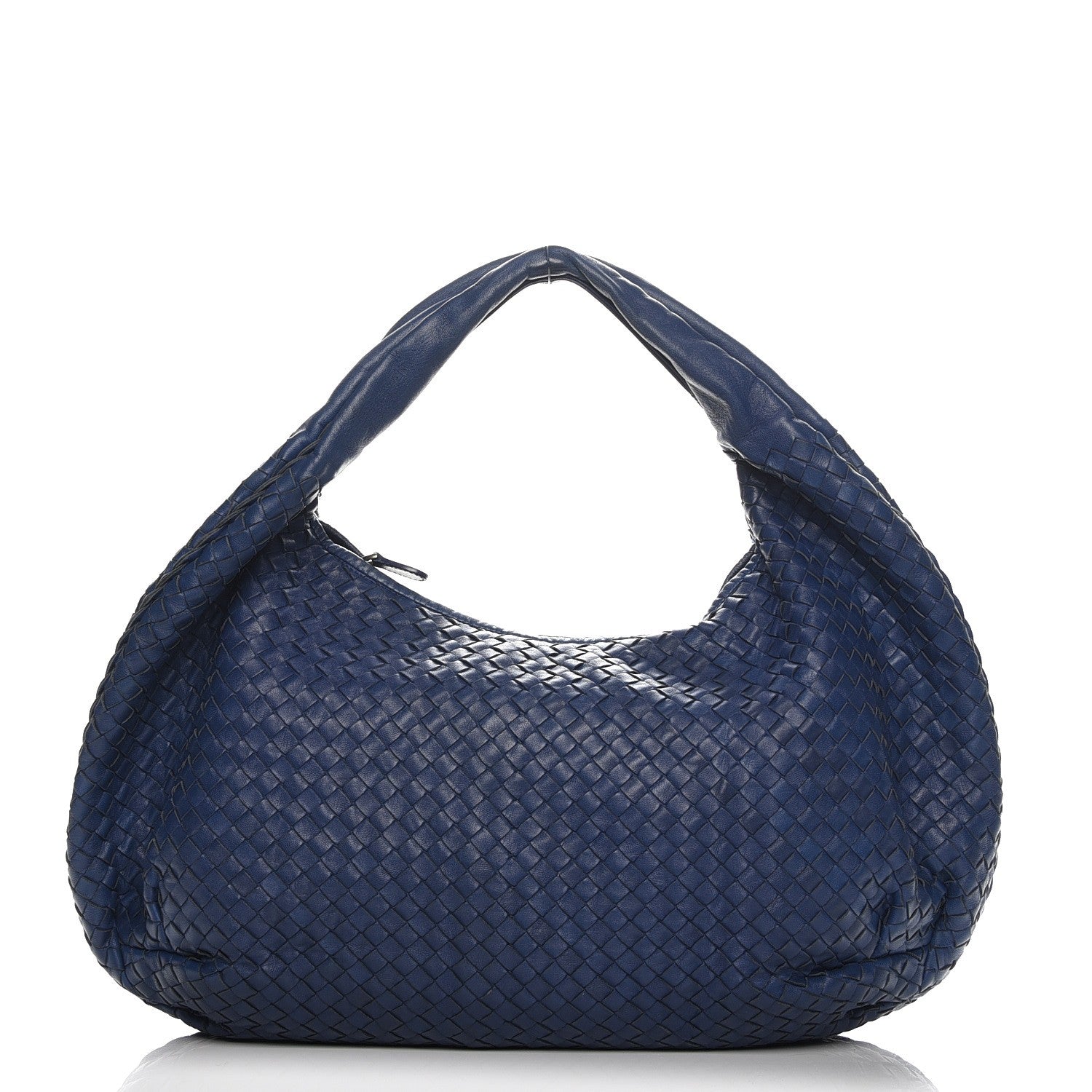 Bottega Veneta Nappa Intrecciato Large Veneta Hobo Baltic Blue 1 of 7