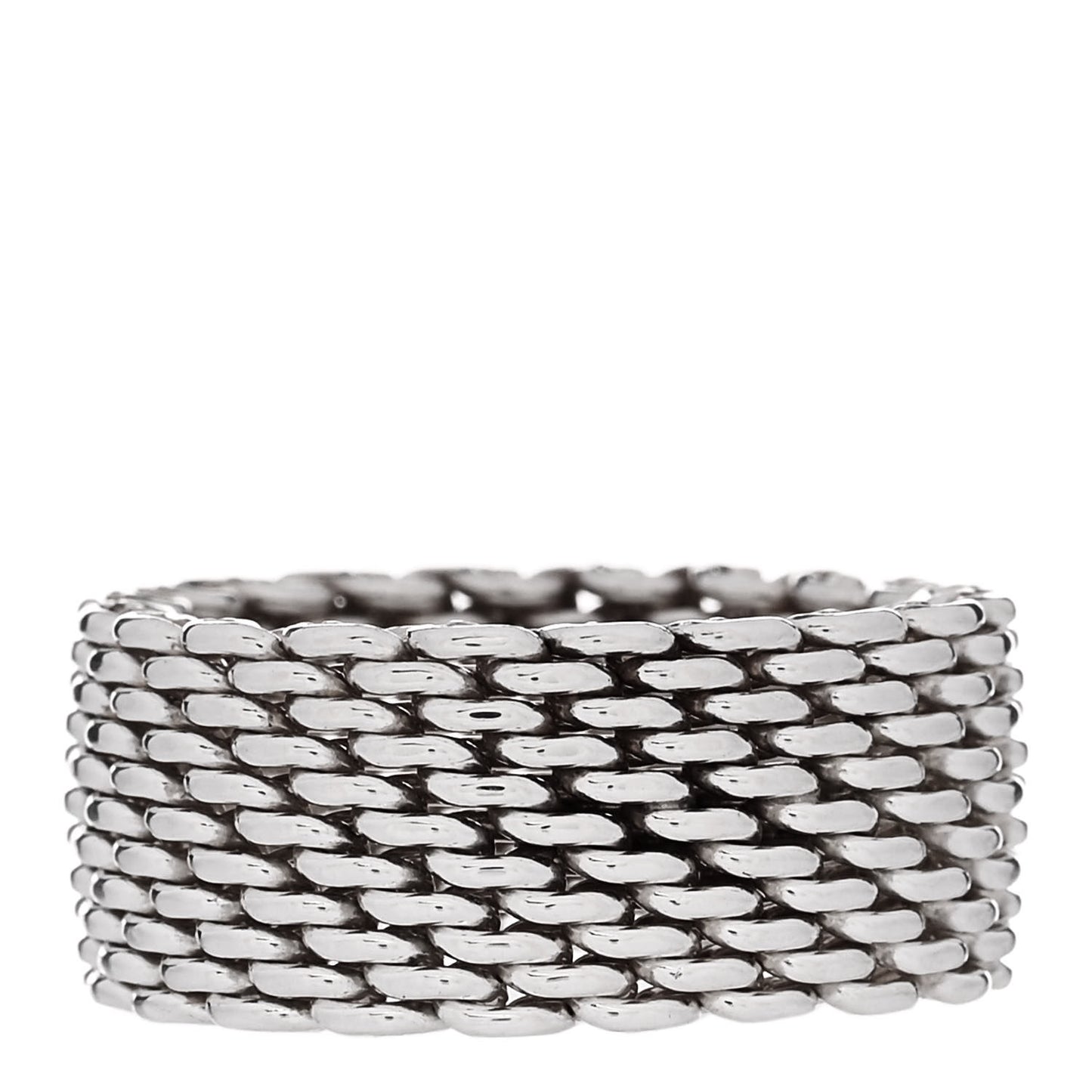 Sterling Silver Somerset Mesh Ring 56 7.5