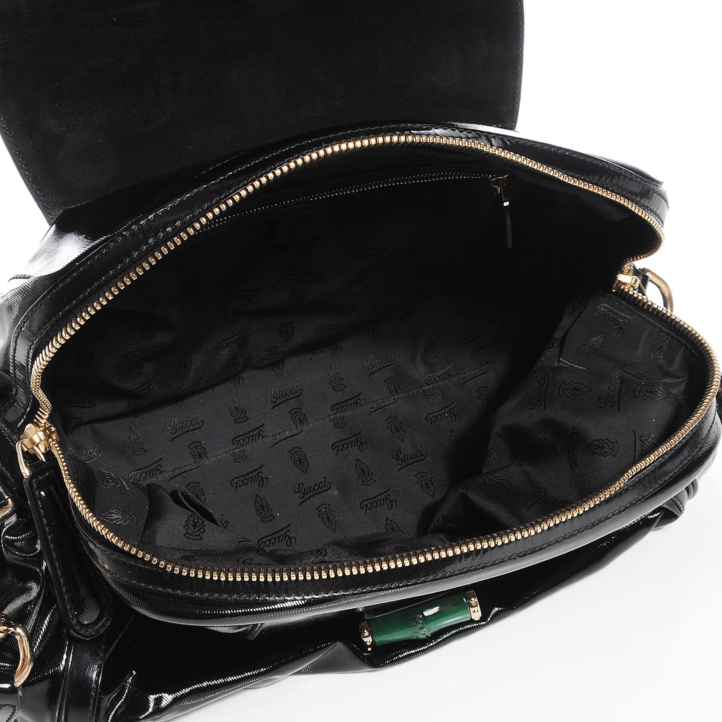 Dialux Large Pop Bamboo Top Handle Tote Black