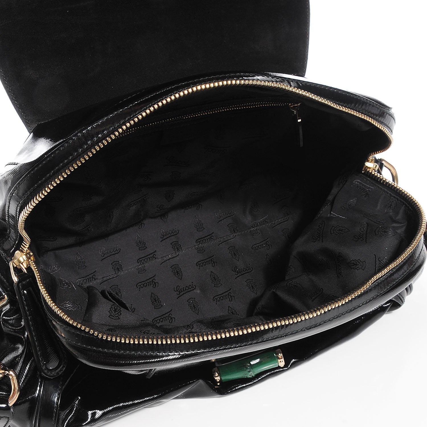 Gucci Dialux Large Pop Bamboo Top Handle Tote Black 5 of 7