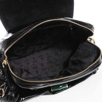 Gucci Dialux Large Pop Bamboo Top Handle Tote Black 5 of 7