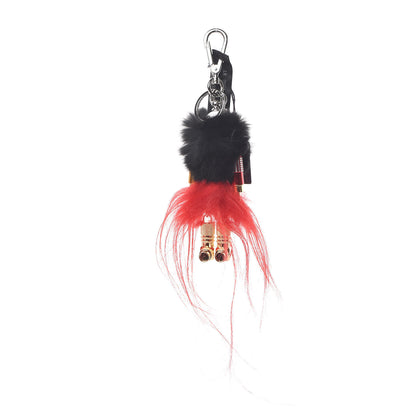 Prada Rabbit Fur Robot Kim Trick Keychain Black 1 of 4