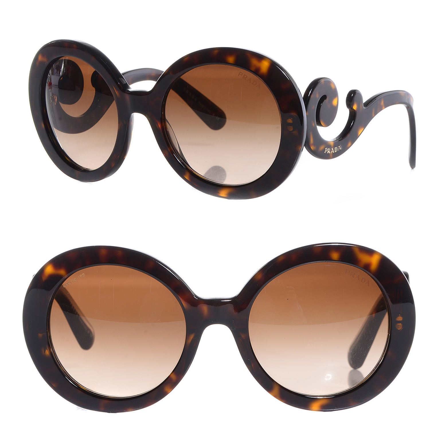 Prada Baroque Sunglasses SPR 27N Tortoise 1 of 5