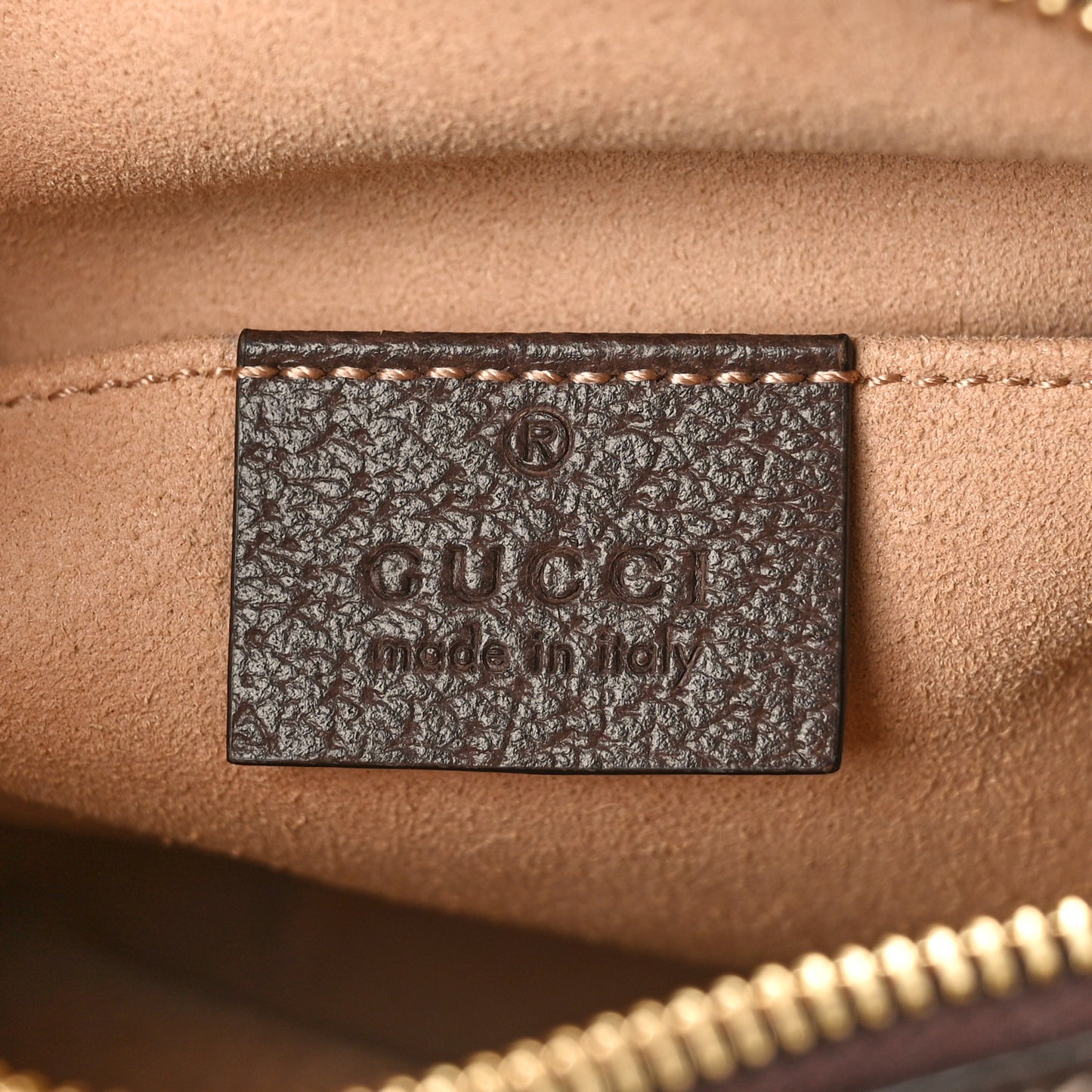 GG Supreme Monogram Web Mini Ophidia Shoulder Bag Brown