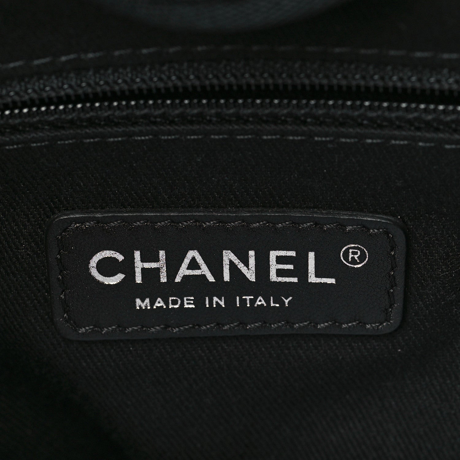 Chanel Canvas Mini Deauville Tote Dark Grey 5 of 6