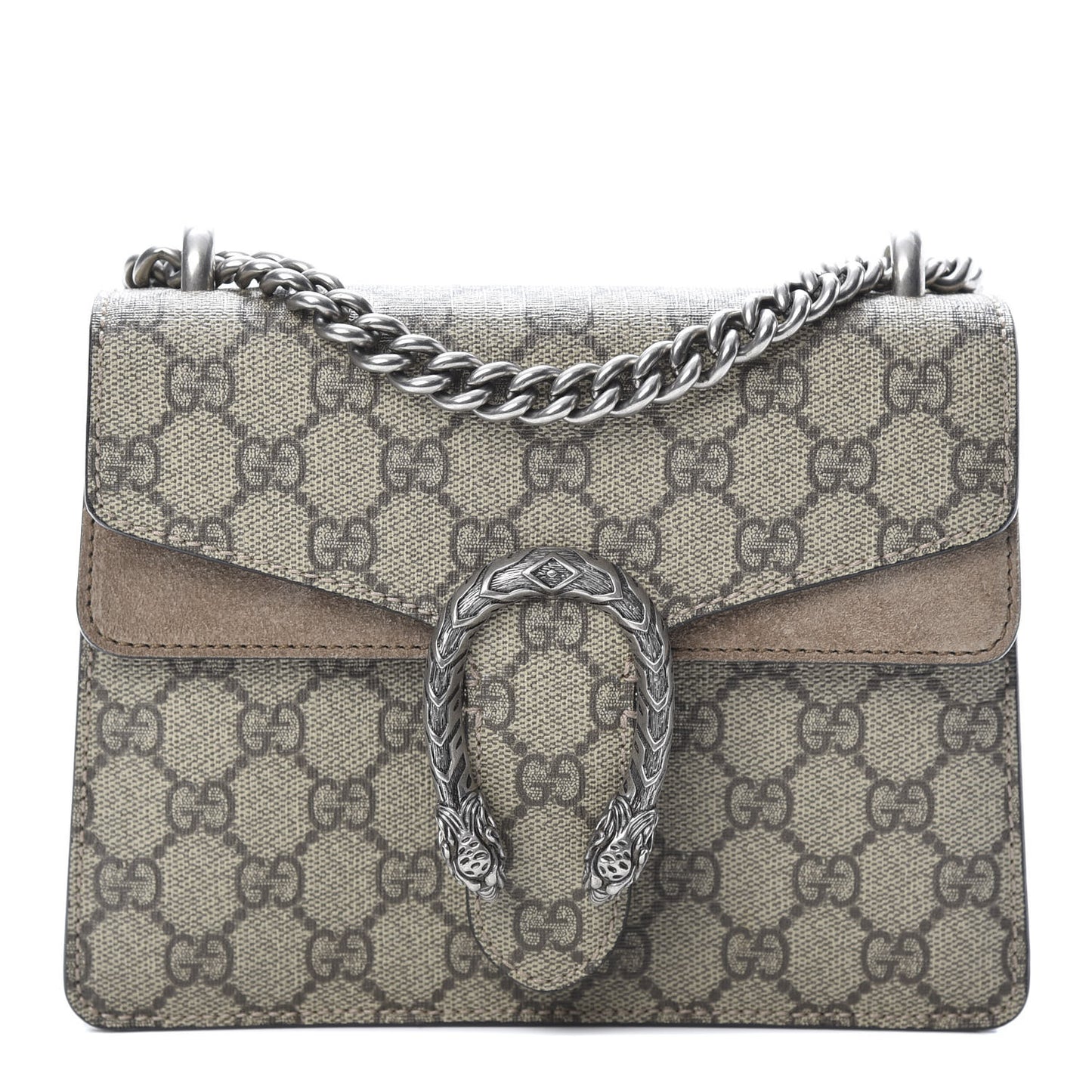 GG Supreme Monogram Mini Dionysus Shoulder Bag Taupe