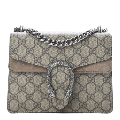 Gucci GG Supreme Monogram Mini Dionysus Shoulder Bag Taupe 1 of 12