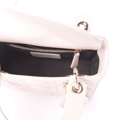 Christian Dior Lambskin Cannage Mini Lady Dior Rose Poudre 6 of 9