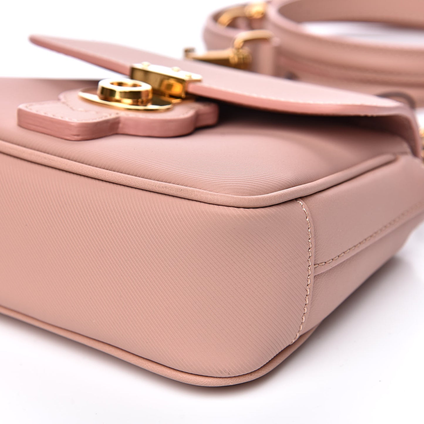 Trench Calfskin Mini DK88 Top Handle Bag Ash Rose