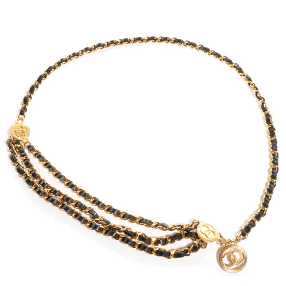 Chanel Lambskin Triple Chain Link CC Belt Gold 1 of 5
