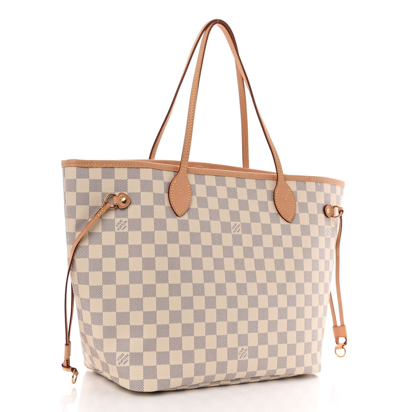 Damier Azur Neo Neverfull MM Rose Ballerine