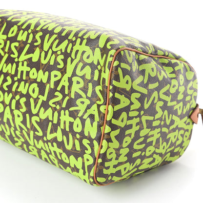 Louis Vuitton Monogram Graffiti Speedy 30 Green 9 of 12