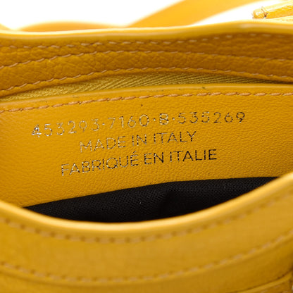 Balenciaga Chevre Silver Metallic Edge Hardware Nano City Jaune Epi 7 of 9