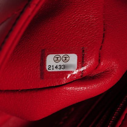 Chanel Lambskin Quilted Mini Rectangular Flap Red 8 of 8