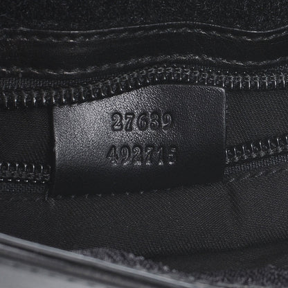 Gucci Guccissima Flat Messenger Bag Black 7 of 8