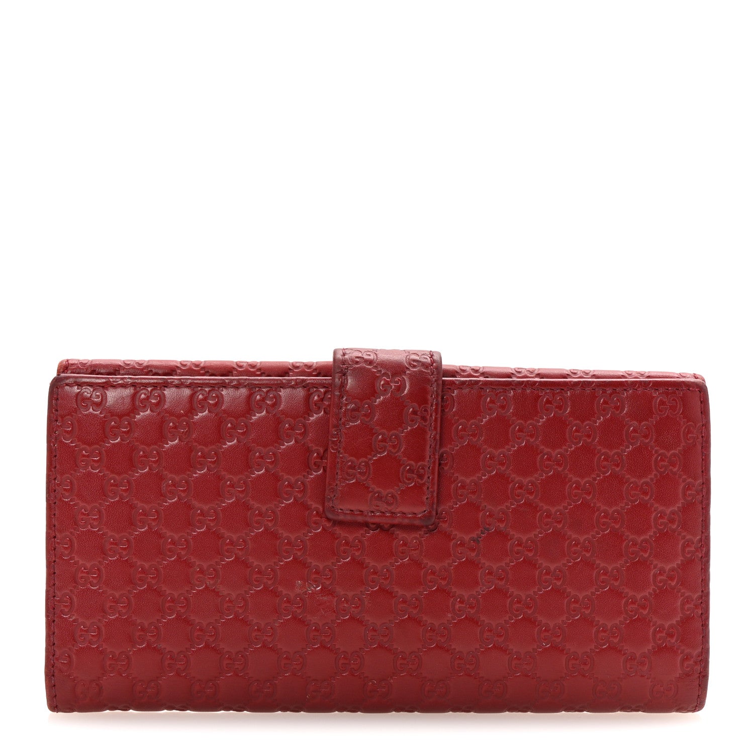 Gucci Microguccissima Continental Flap Wallet Red 1 of 7