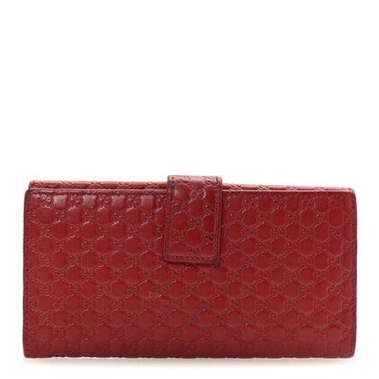 Gucci Microguccissima Continental Flap Wallet Red 1 of 7