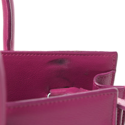 Saint Laurent Calfskin Baby Sac De Jour Fuchsia 10 of 12