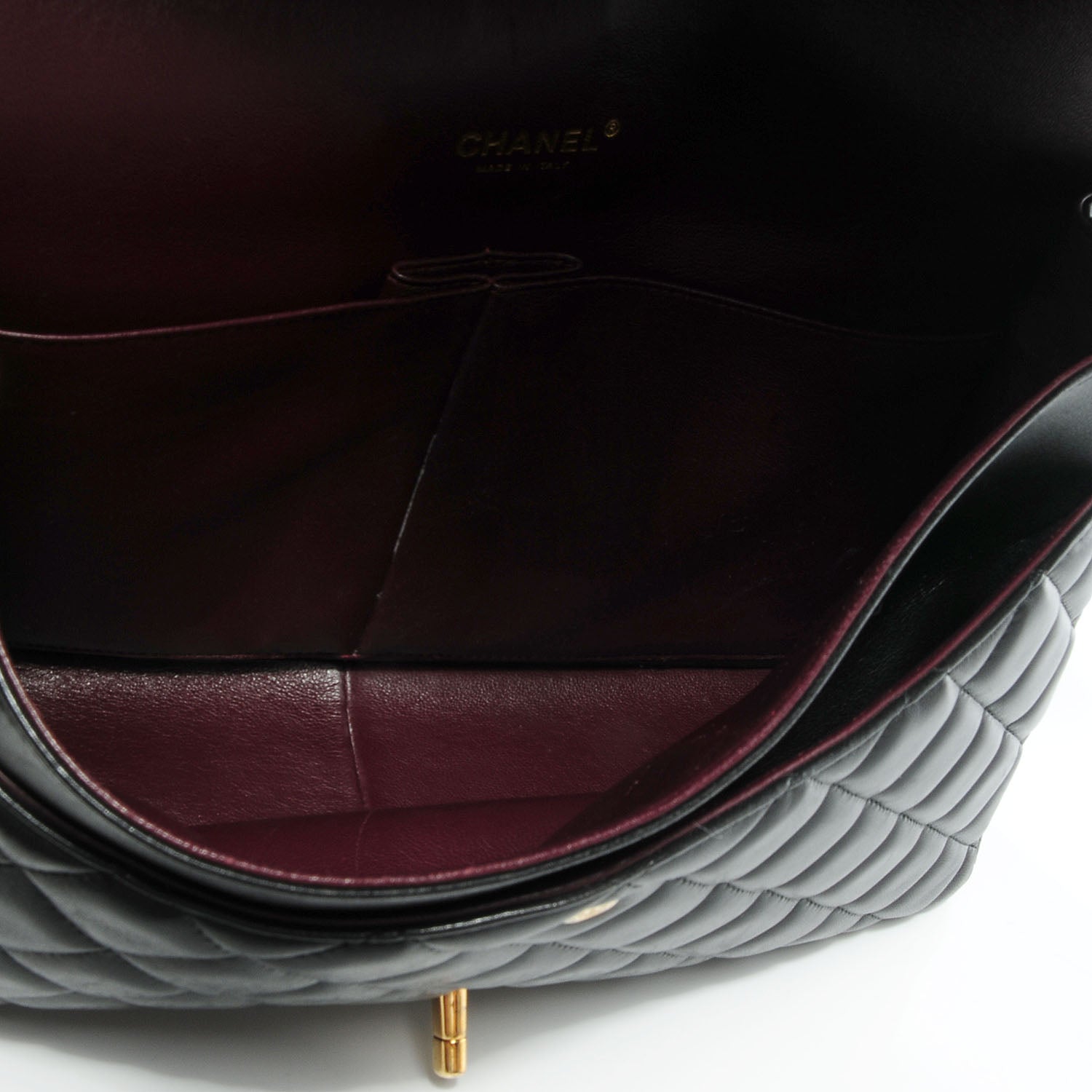 Chanel Lambskin Quilted Maxi Double Flap Black 7 of 8