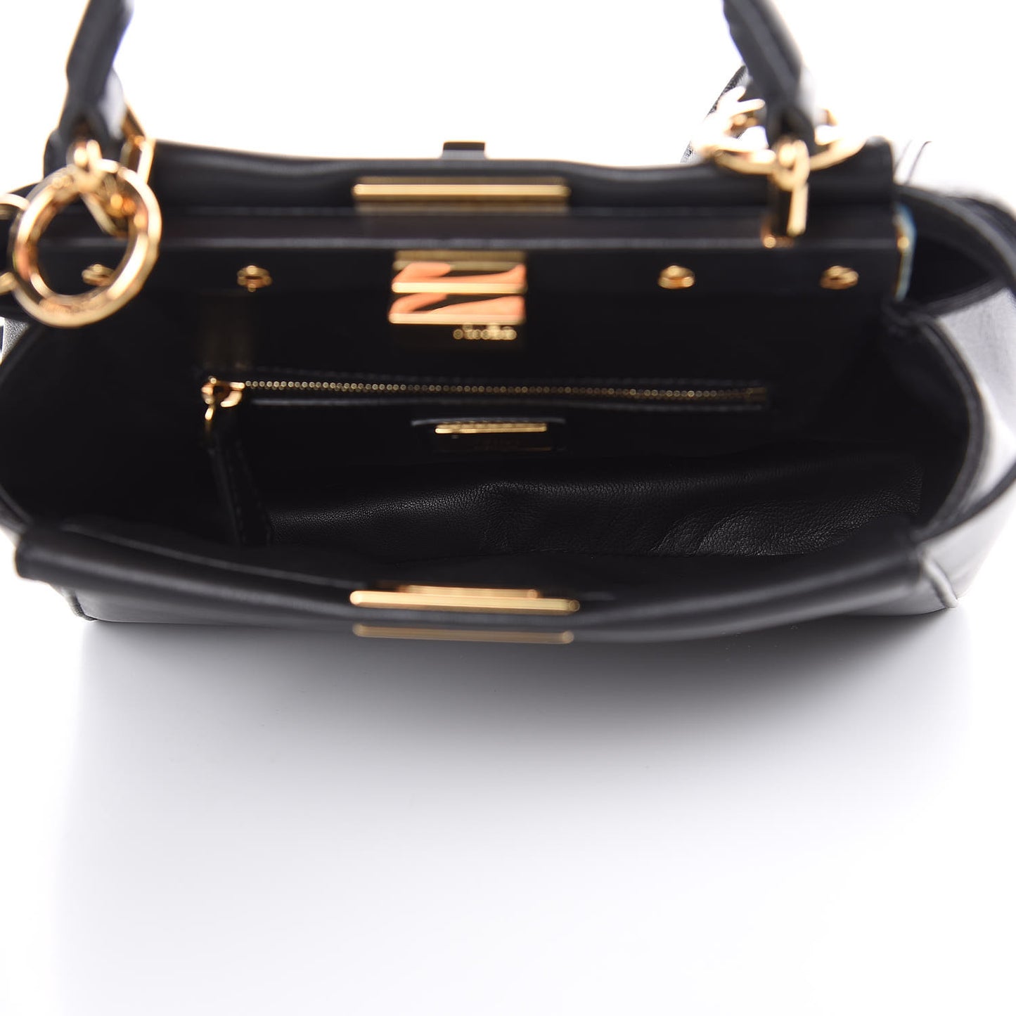 Nappa Mini Peekaboo Iconic Satchel Black