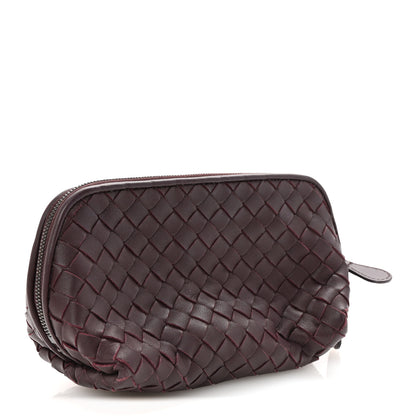 Bottega Veneta Nappa Intrecciato Cosmetic Case Barolo 3 of 7