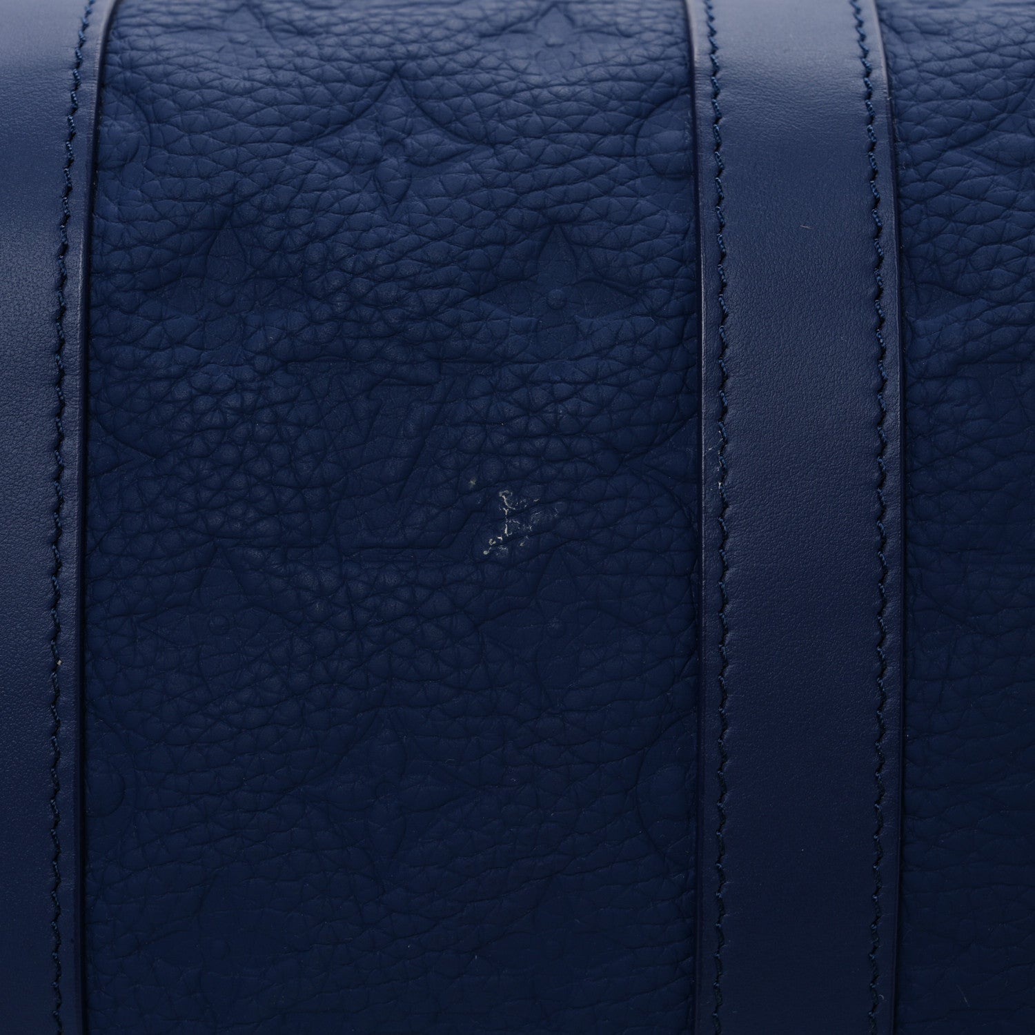 Louis Vuitton Monogram Taurillon Keepall Bandouliere 35 Blue 11 of 12