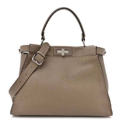 Fendi Cuoio Romano Selleria Medium Peekaboo Iconic Satchel Corda 1 of 13