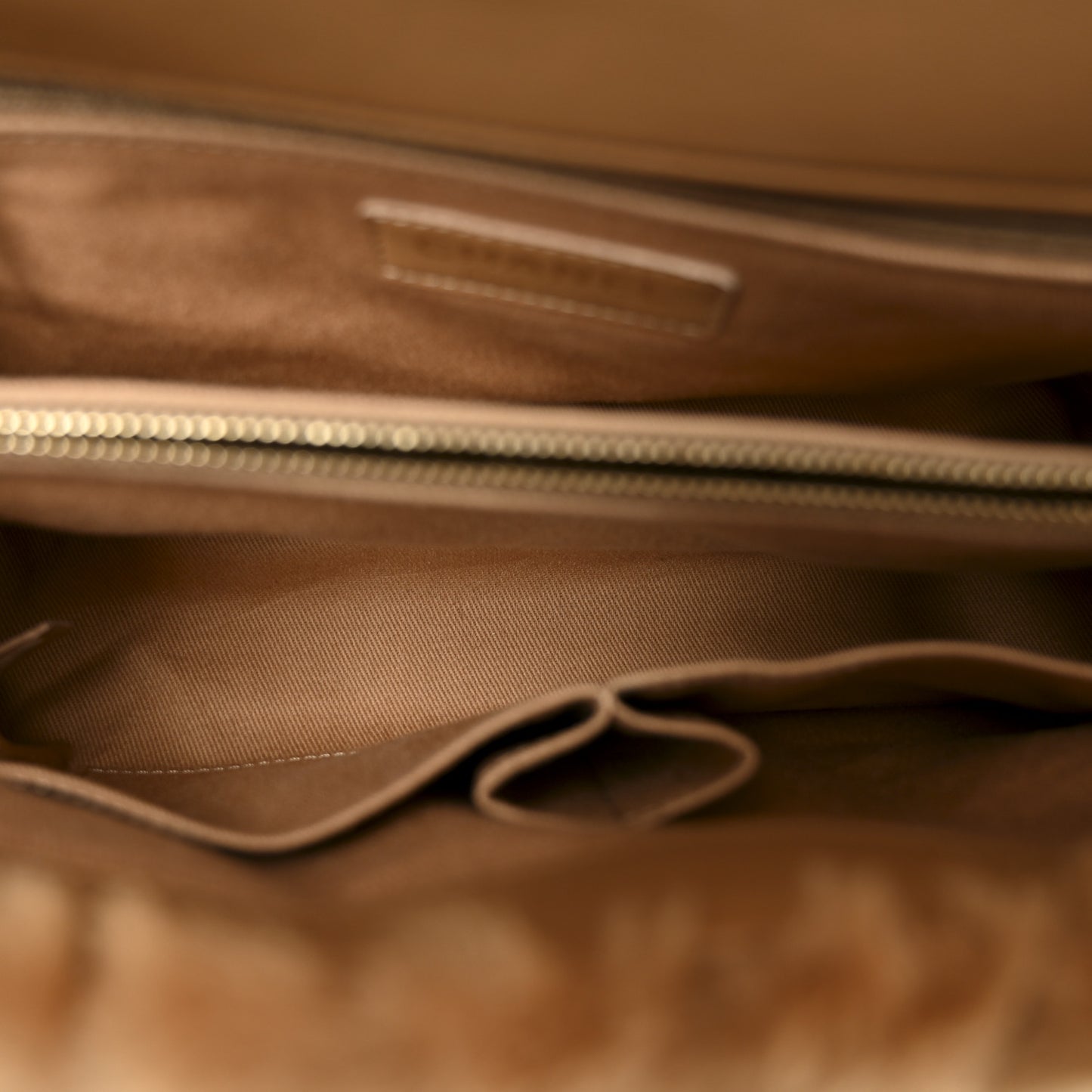 Shearling Lambskin Chevron Quilted Small Coco Handle Flap Beige