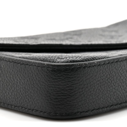 Louis Vuitton Empreinte Pochette Felicie Chain Wallet Black 12 of 14