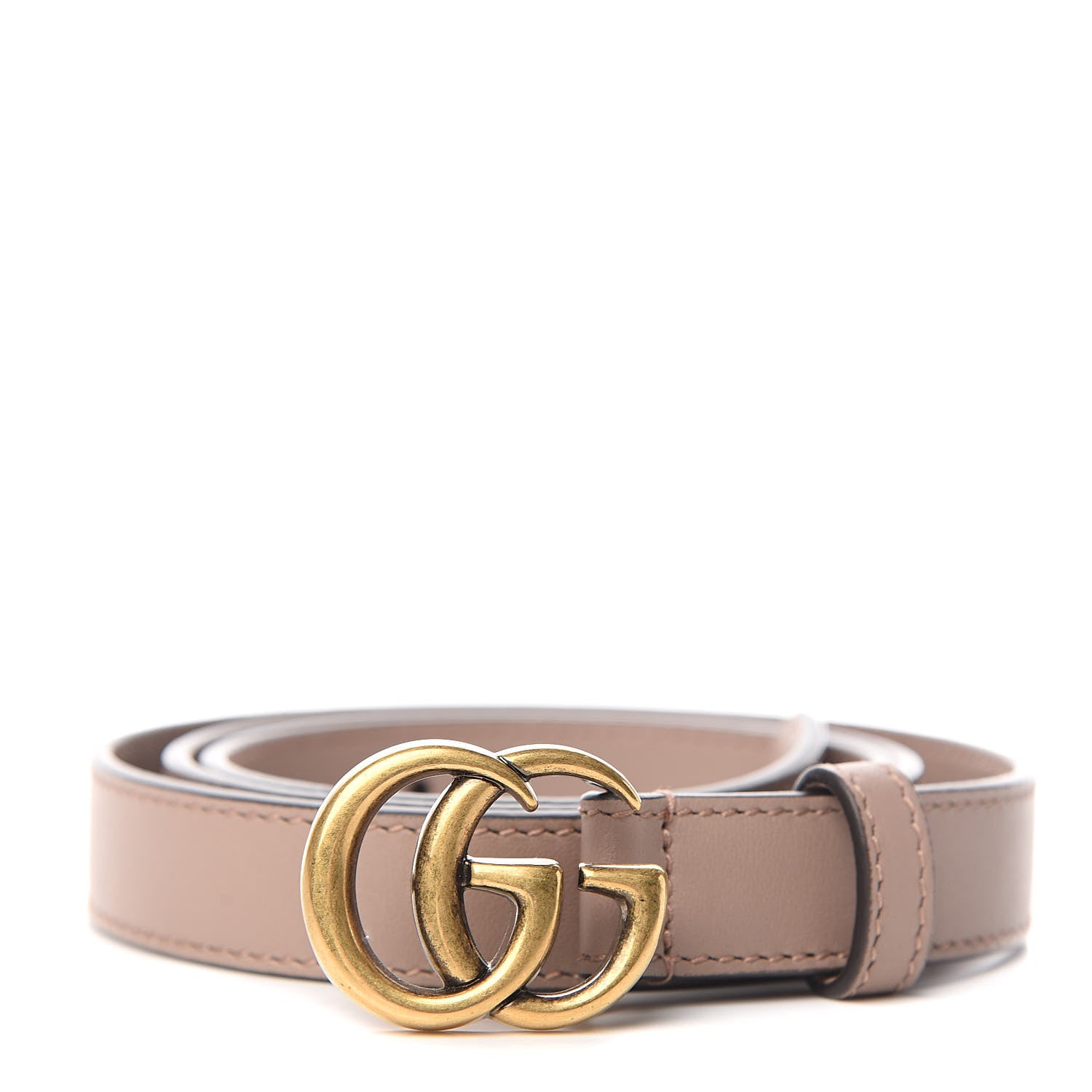 Gucci Calfskin Double G 20mm Belt 90 36 Porcelain Rose 1 of 6