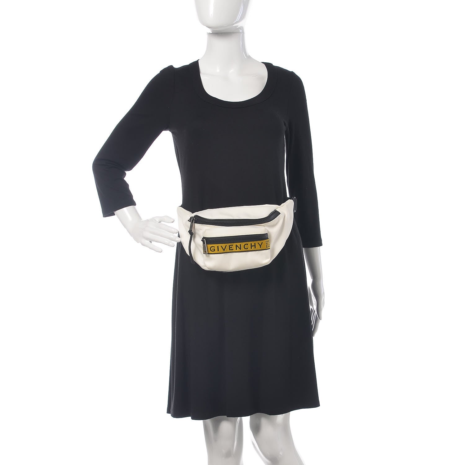 Givenchy Canvas Logo Belt Bag White Yellow 7 of 7