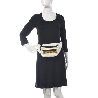 Givenchy Canvas Logo Belt Bag White Yellow 7 of 7