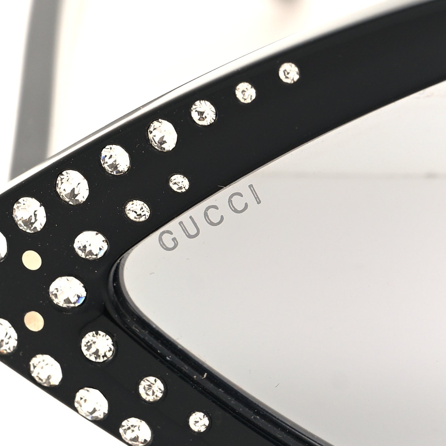 Acetate Geometric Crystal Sunglasses GG0496S Black