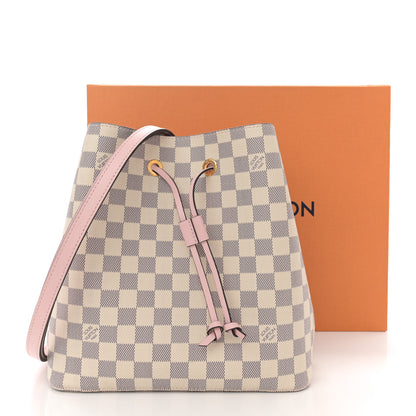Louis Vuitton Damier Azur Neonoe MM Eau De Rose 10 of 10
