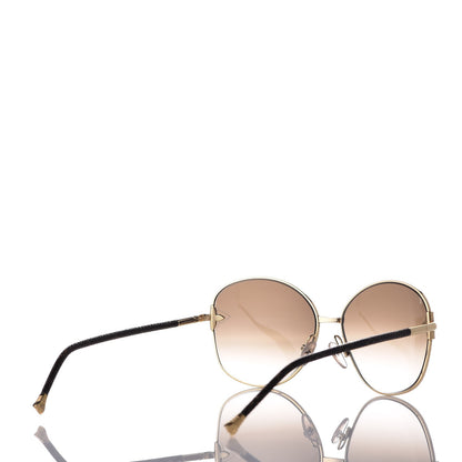 Louis Vuitton Monogram Viola Round Sunglasses Z0464U Brown 4 of 8