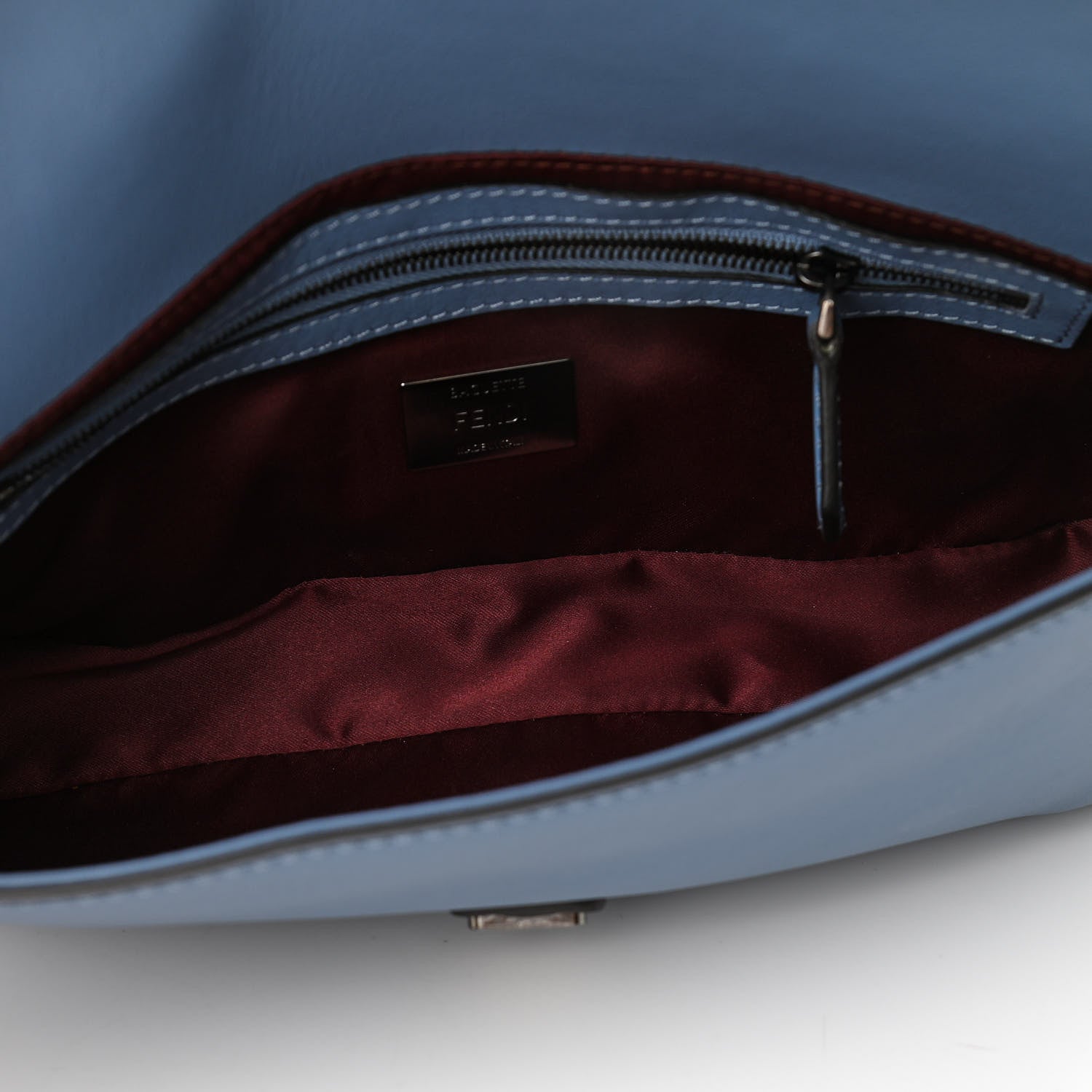 Fendi Calfskin Waves Baguette Blue 5 of 12