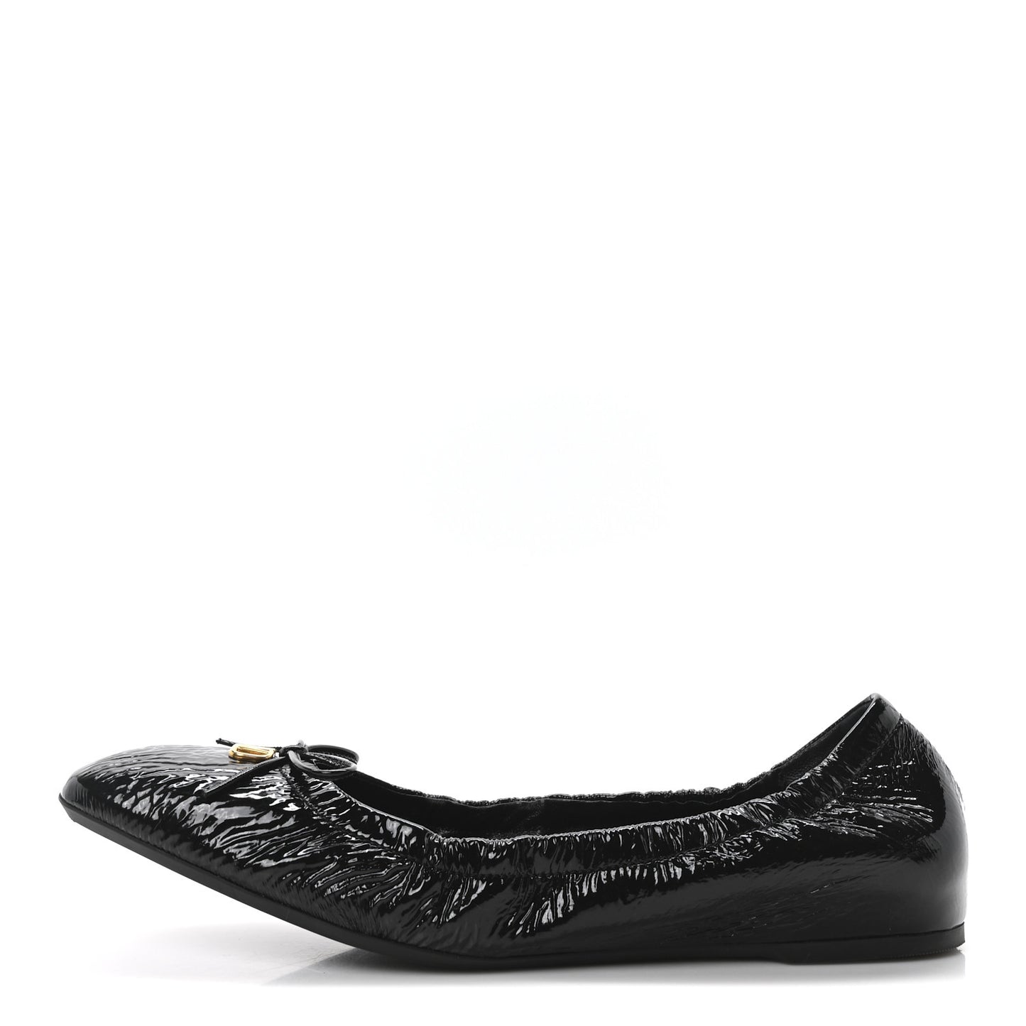 Naplack Nappa Vlogo Bow Mary Jane Ballerina Flats 38.5 Black