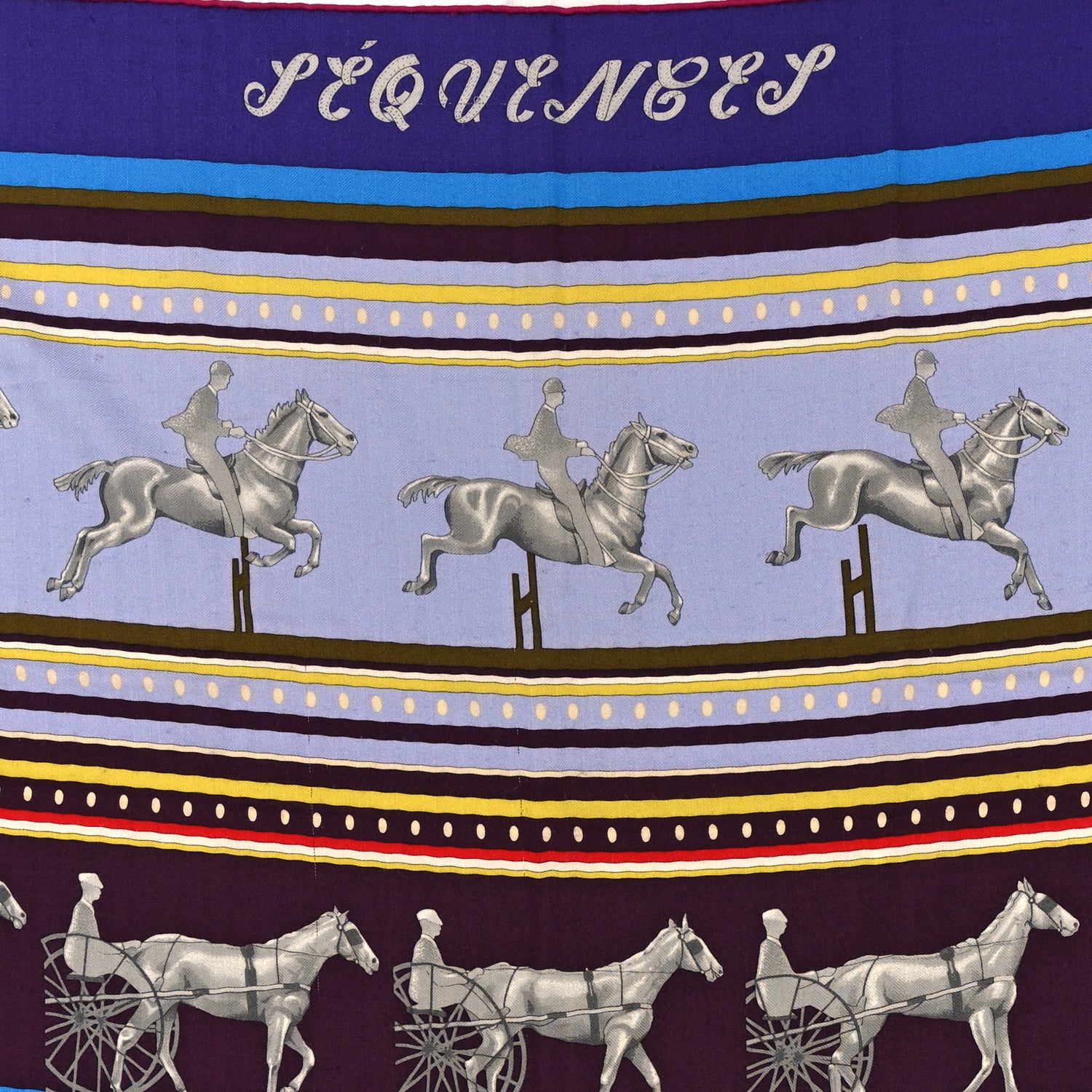 Hermes Cashmere Silk Imprimeur Fou Sequences Shawl 140 4 of 4