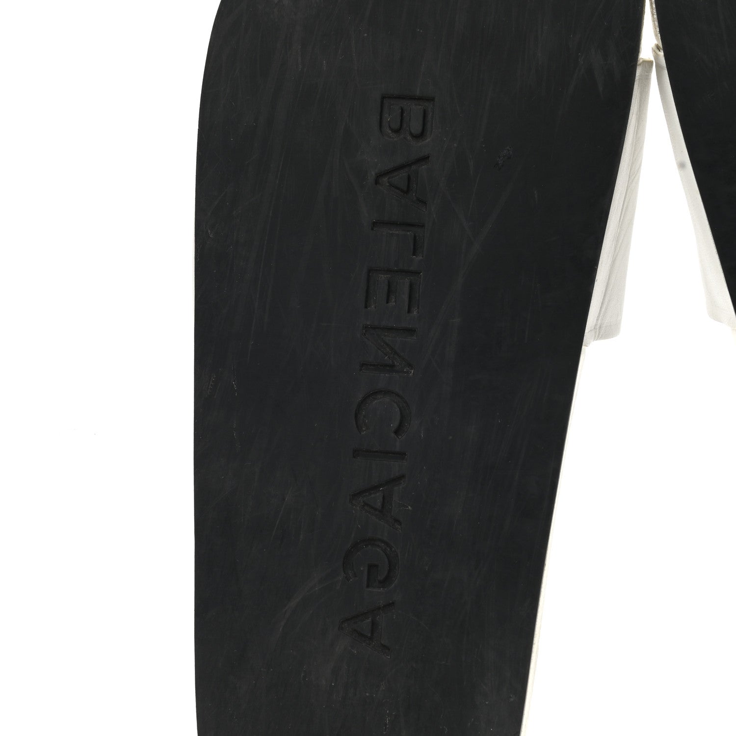 Balenciaga Nappa Logo Womens Pool Slide Sandals 41 White Black 6 of 11