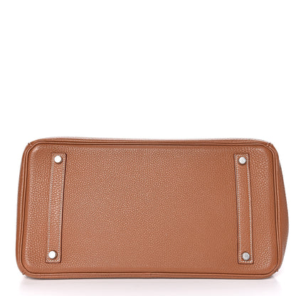 Hermes Taurillon Clemence Birkin 35 Gold 6 of 41