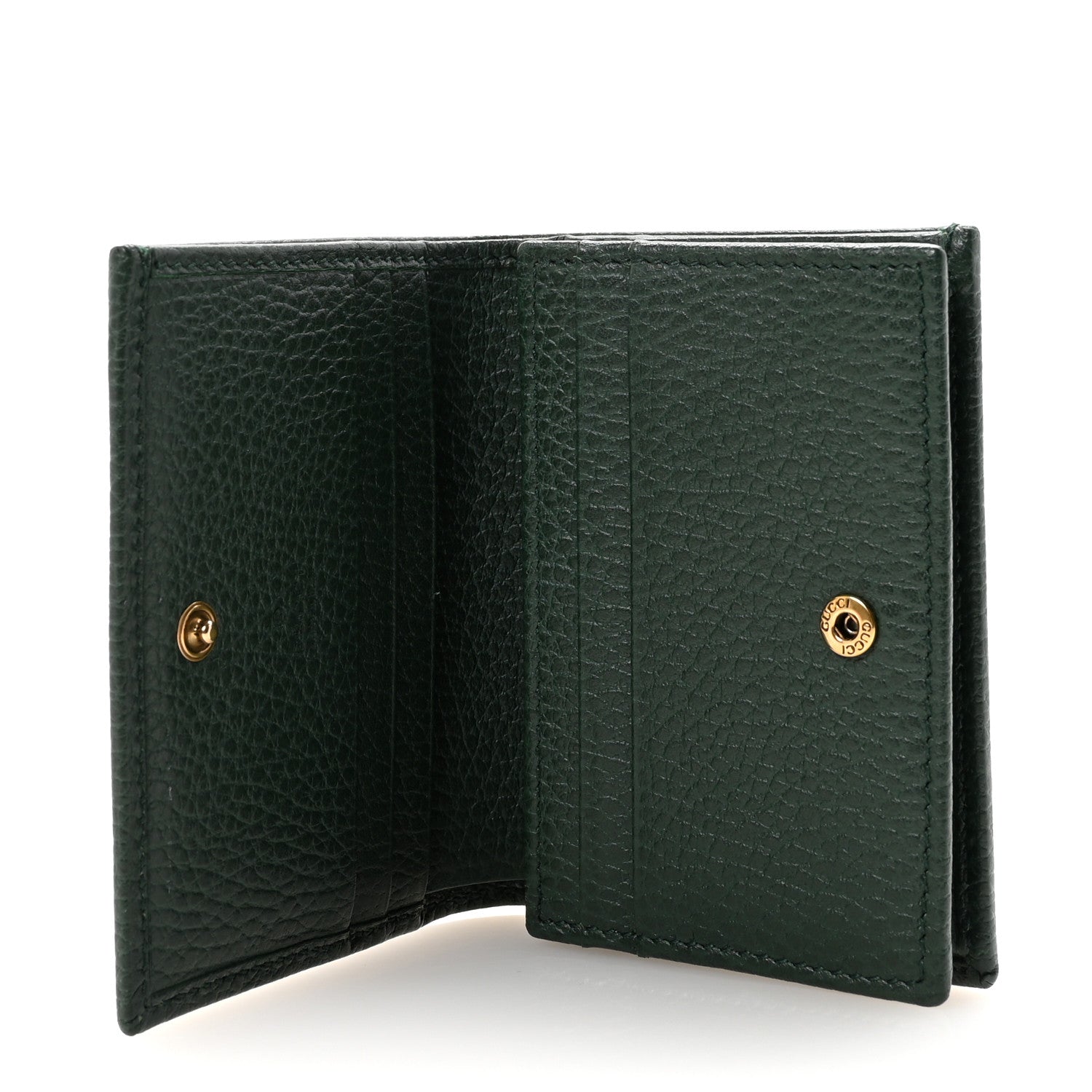 GUCCI　ケース　ティアン Gucci Calfskin Garden Bat Card Case Dark Green 1794851 – FASHIONPHILE