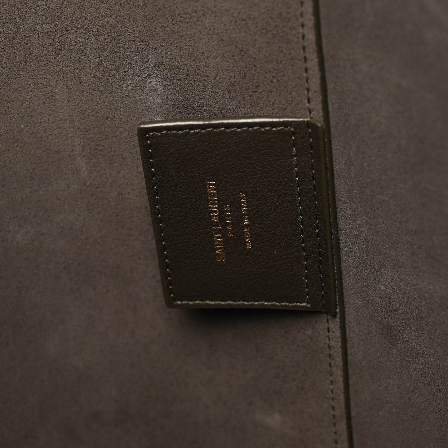 Calfskin Large Shopping Tote Earth