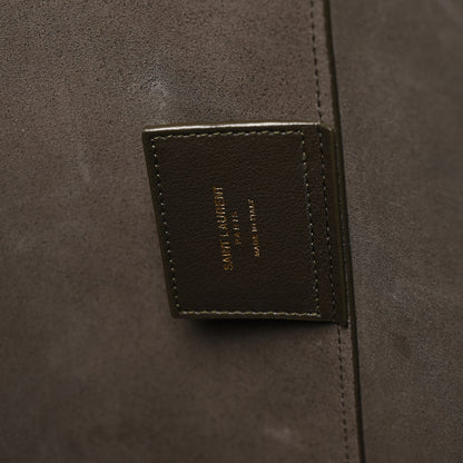 Saint Laurent Calfskin Large Shopping Tote Earth 6 of 10