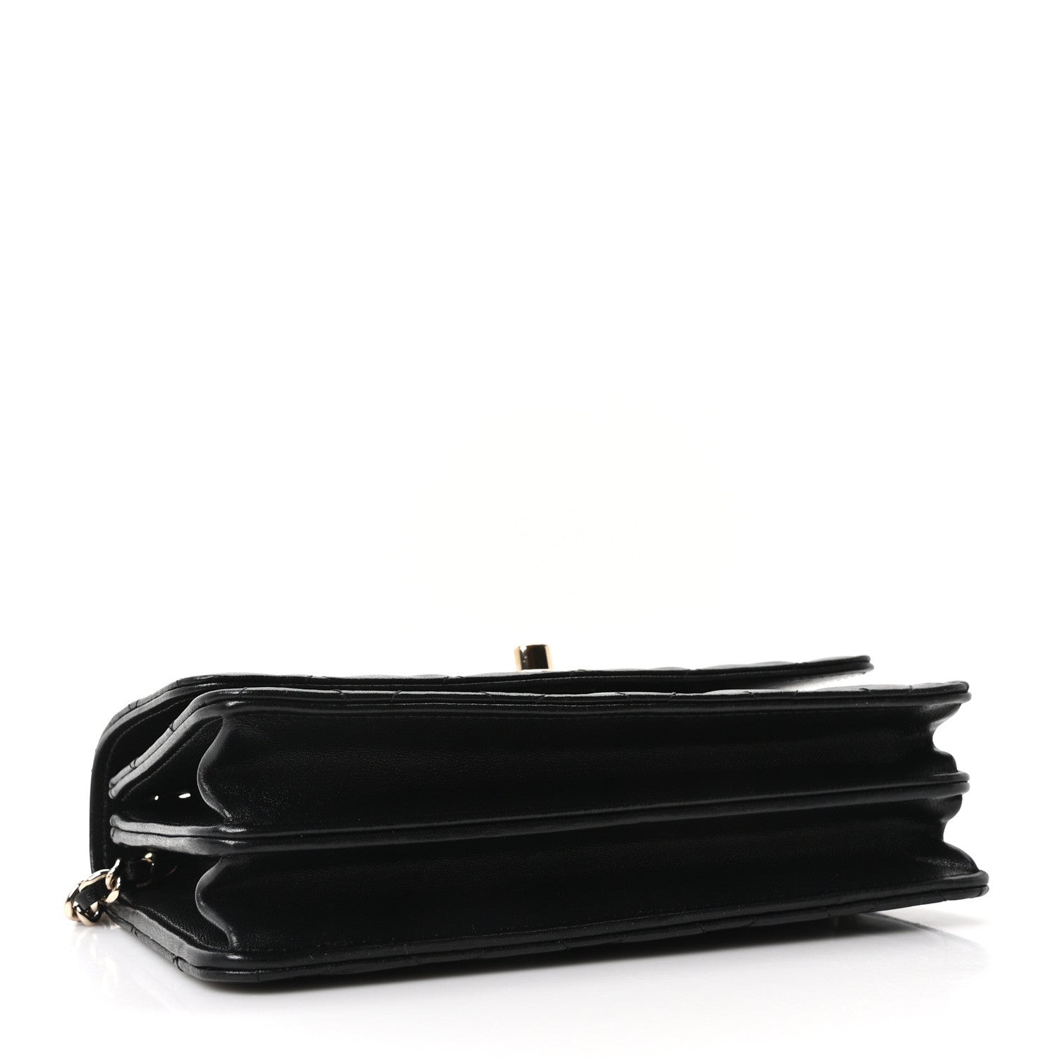 Chanel Lambskin Quilted Trendy CC Dual Handle Clutch With Chain Black 3 of 11