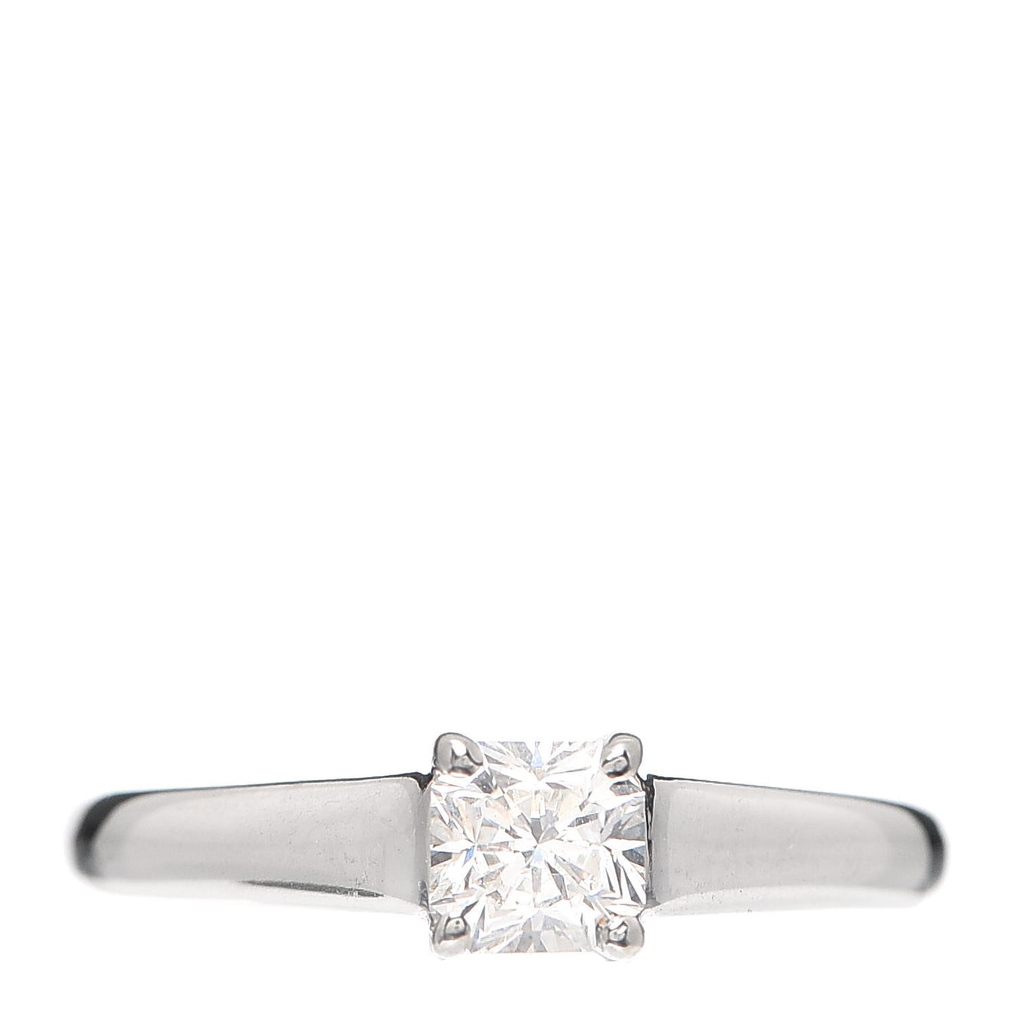 Platinum Diamond .46ct Solitaire Lucida Engagement Ring 50 5.5